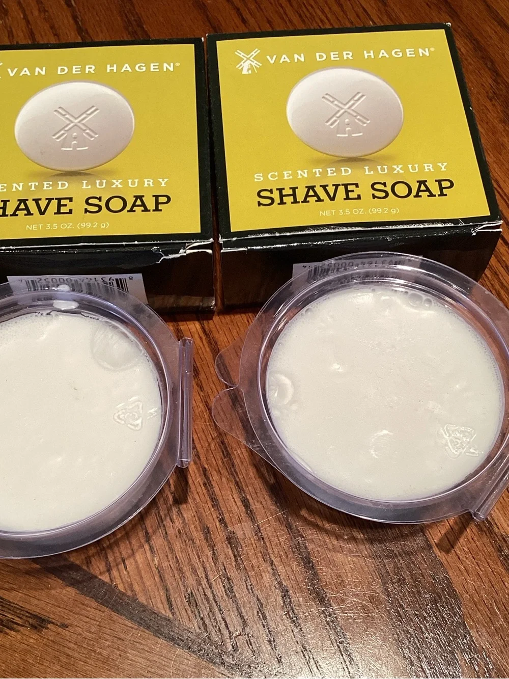 Van Der Hagen Men's Luxury Scented Shave Soap  3.0 OZ. - Set of 2 Made in USA